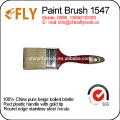 china red plastic handle beige bristle paint brush